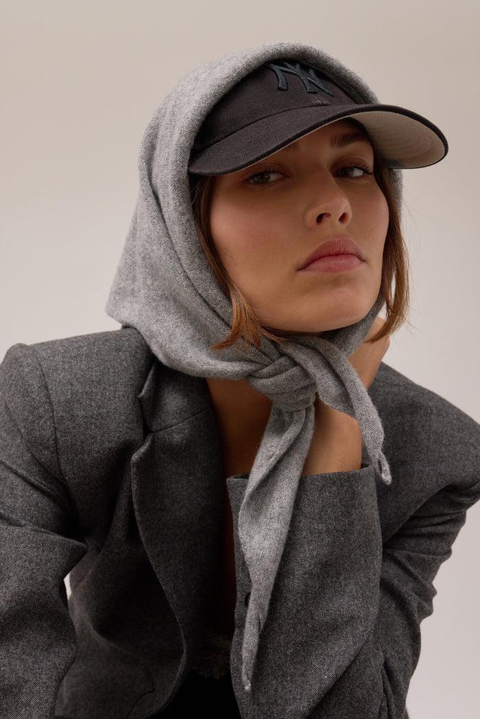 Lelet Ny Simone Cashmere Scarf Bandana Heather Grey
