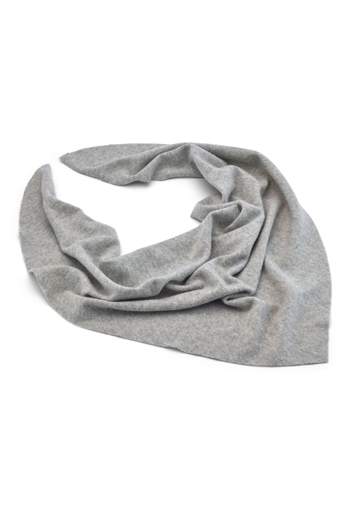 lelet ny Simone Cashmere Scarf Bandana Heather Grey