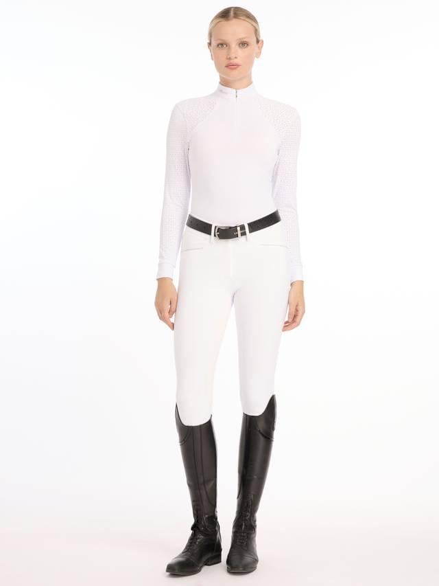 Lemieux Olivia Long Sleeve Show Shirt White