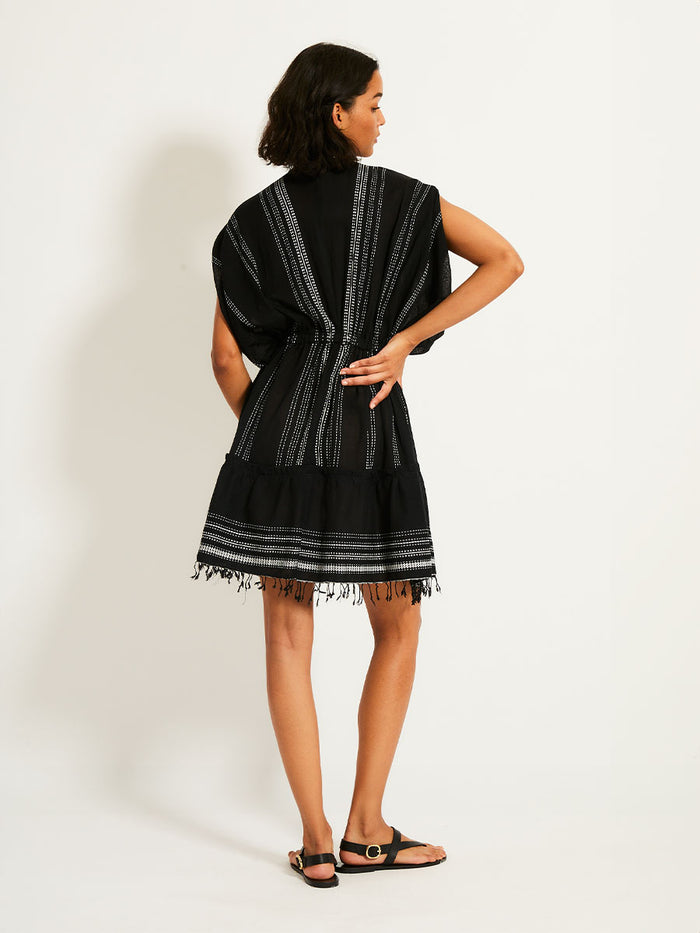 Lemlem ALEM | Plunge Dress Leliti Black