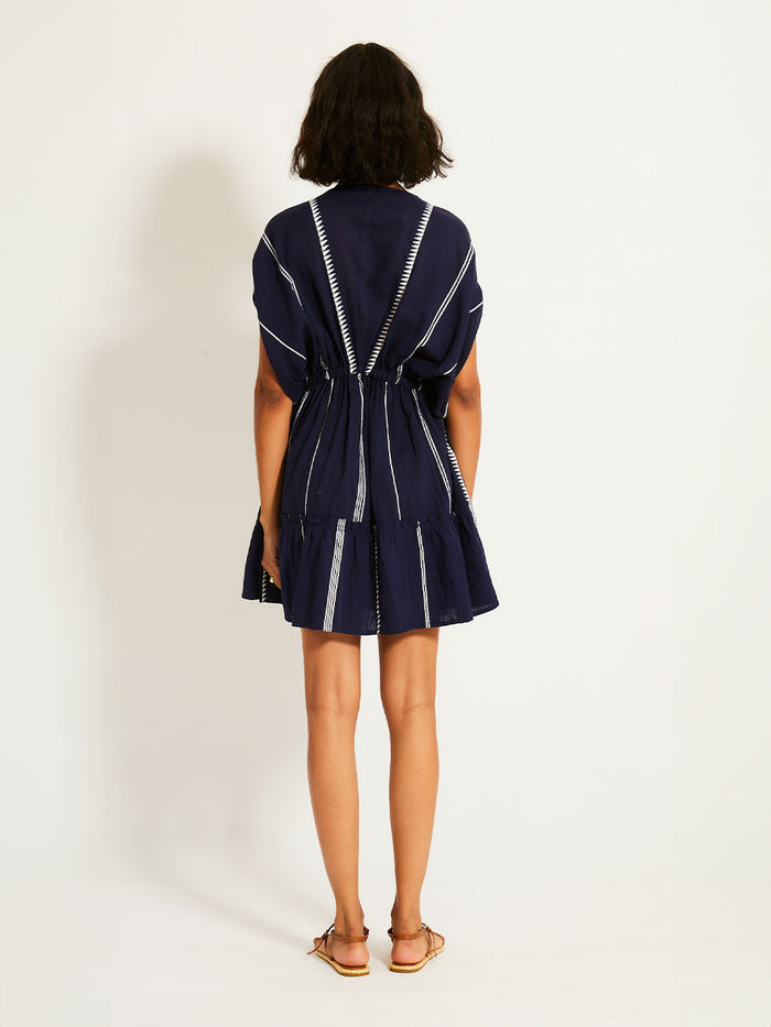 Lemlem ALEM | Plunge Dress Nunu Navy