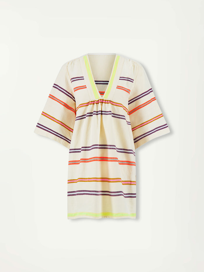 Lemlem BELKIS | V Neck Caftan Niyoni Freesia