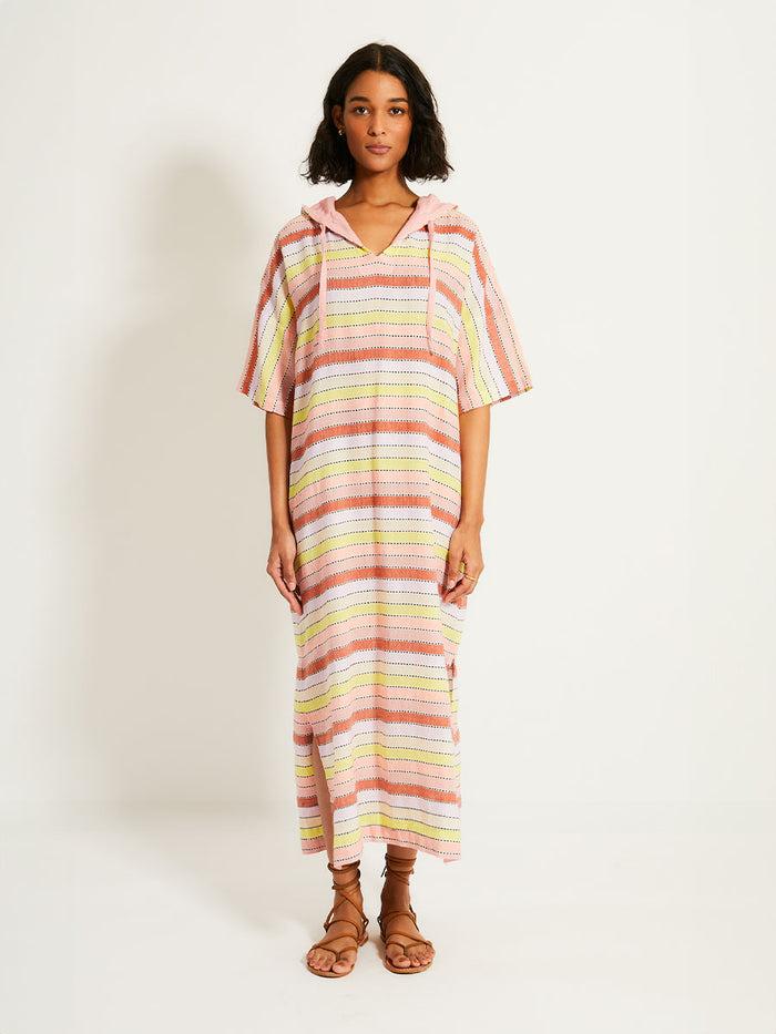 lemlem BERITU | Hoodie Dress Meskel Citron