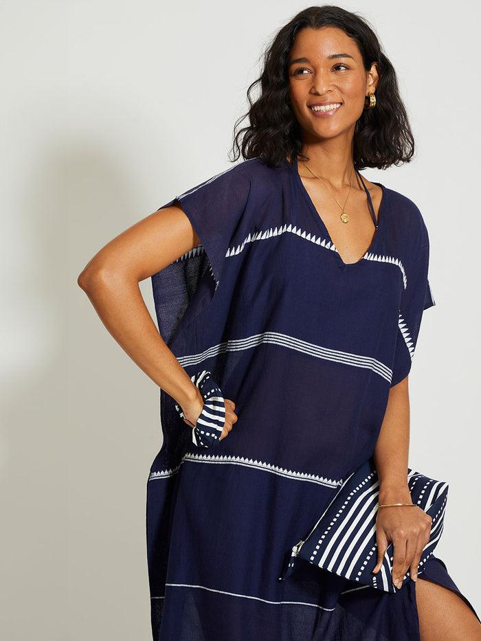 Lemlem CORA | Pouch Eshe Navy