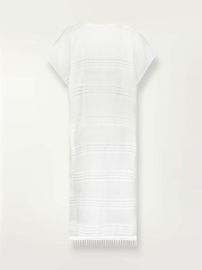 Lemlem DALILA | V Neck Caftan Abira White