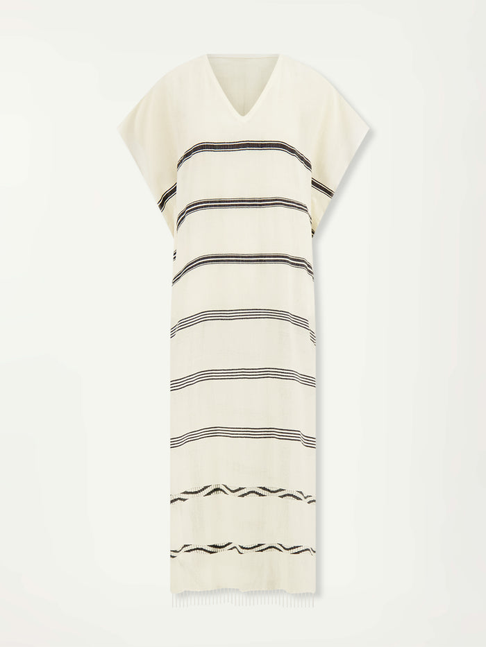 Lemlem DALILA | V Neck Caftan Besela Vanilla