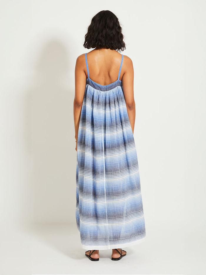Lemlem EDA | Slip Dress Feven Blue