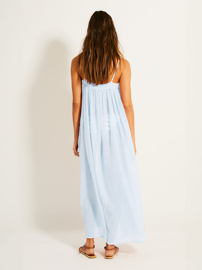 Lemlem EDA | Slip Dress Nefas Sky