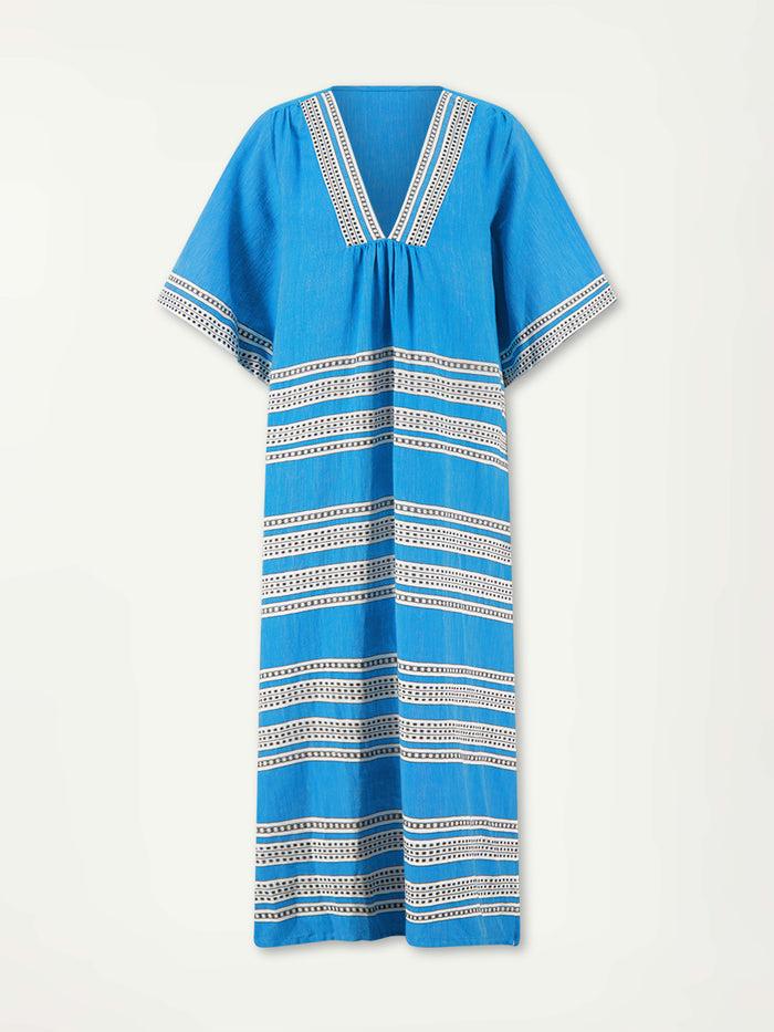 Lemlem EDNA | V Neck Dress Amira Baltic