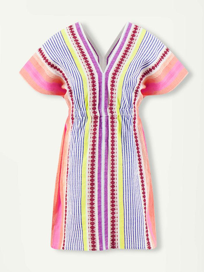 lemlem ENANI | Girls' Plunge Dress Cirq Citrus