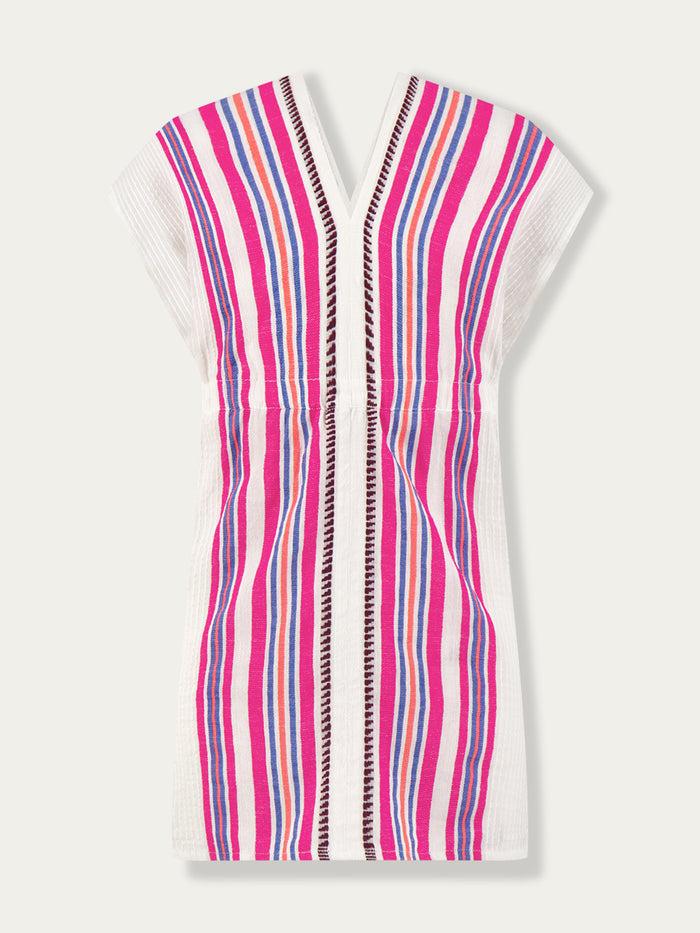 lemlem ENANI| Girls' Plunge Dress Zelele Orchid