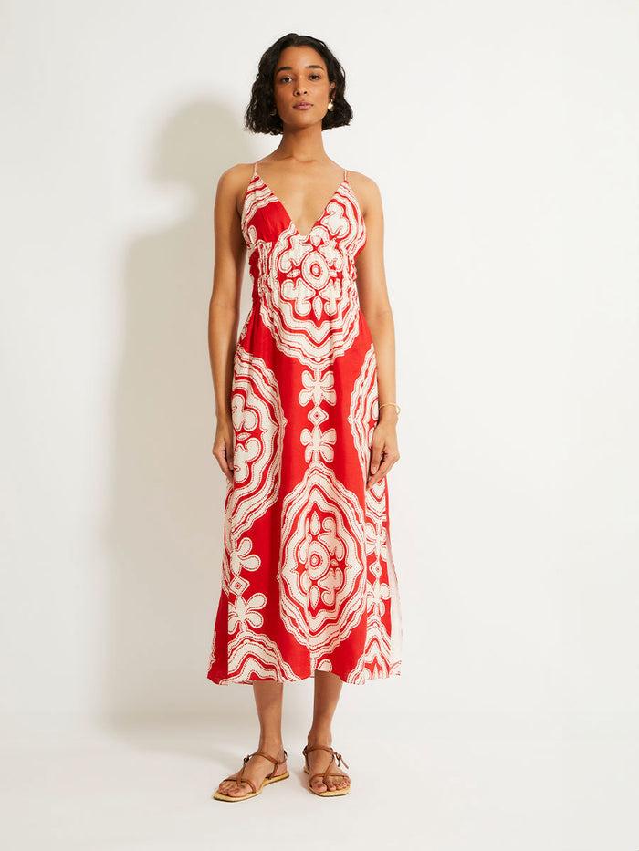 lemlem GETE | Triangle Dress Niku Red