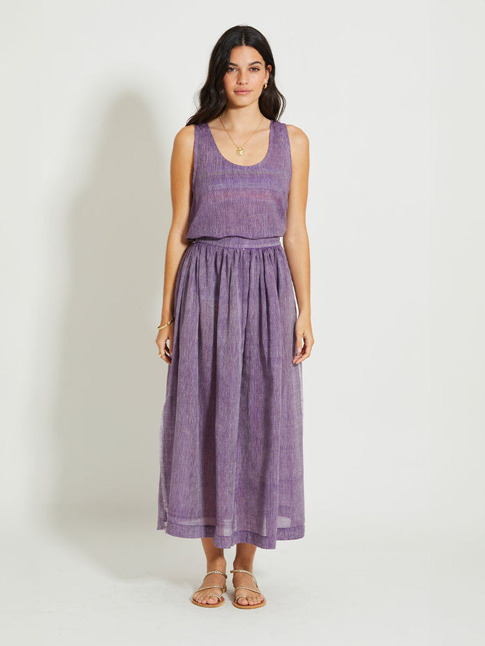 lemlem KATI | Tank Top Nefas Plum