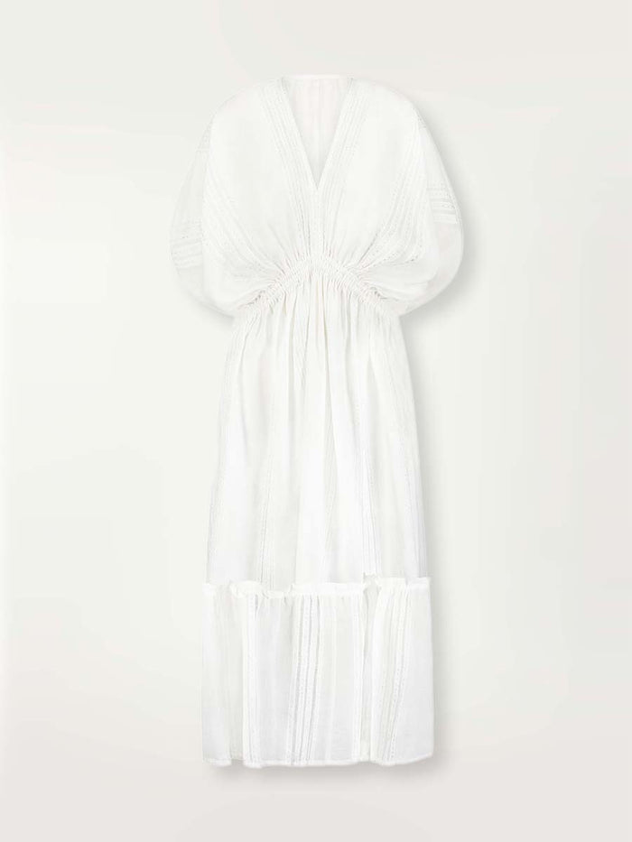 Lemlem LEILA | Plunge Dress Abira White