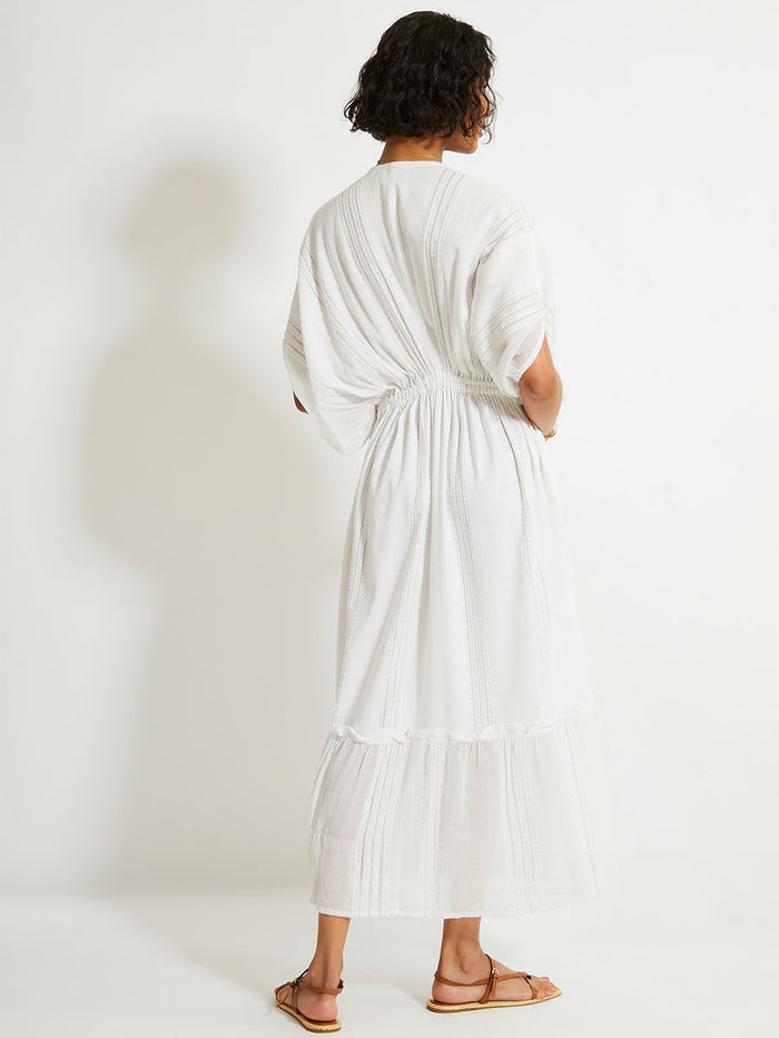 Lemlem LEILA | Plunge Dress Abira White