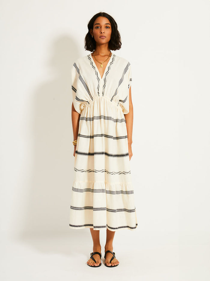 lemlem LEILA | Plunge Dress Besela Vanilla