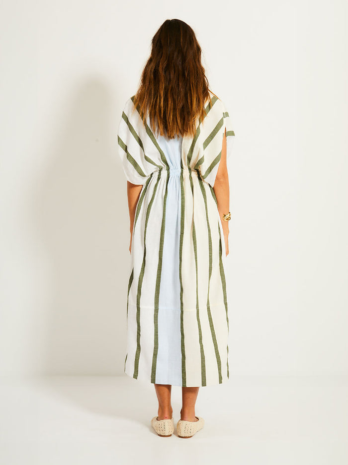 Lemlem LEILA | Plunge Dress Entoto Sage