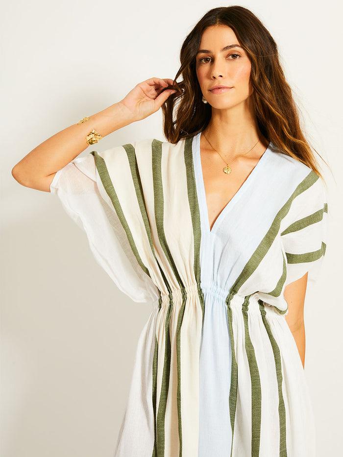 Lemlem LEILA | Plunge Dress Entoto Sage
