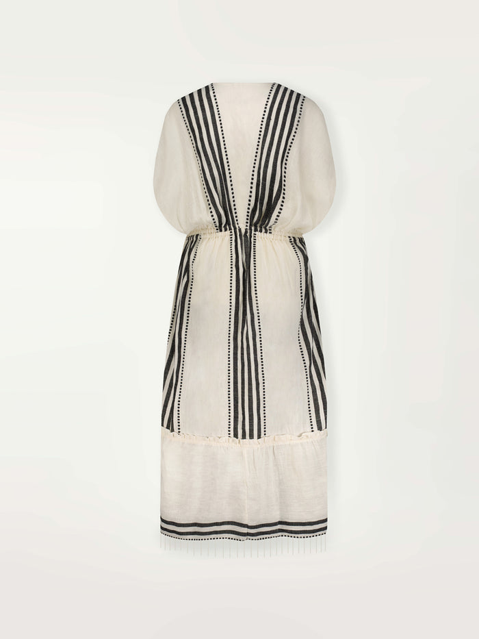 Lemlem LEILA | Plunge Dress Eshe Black