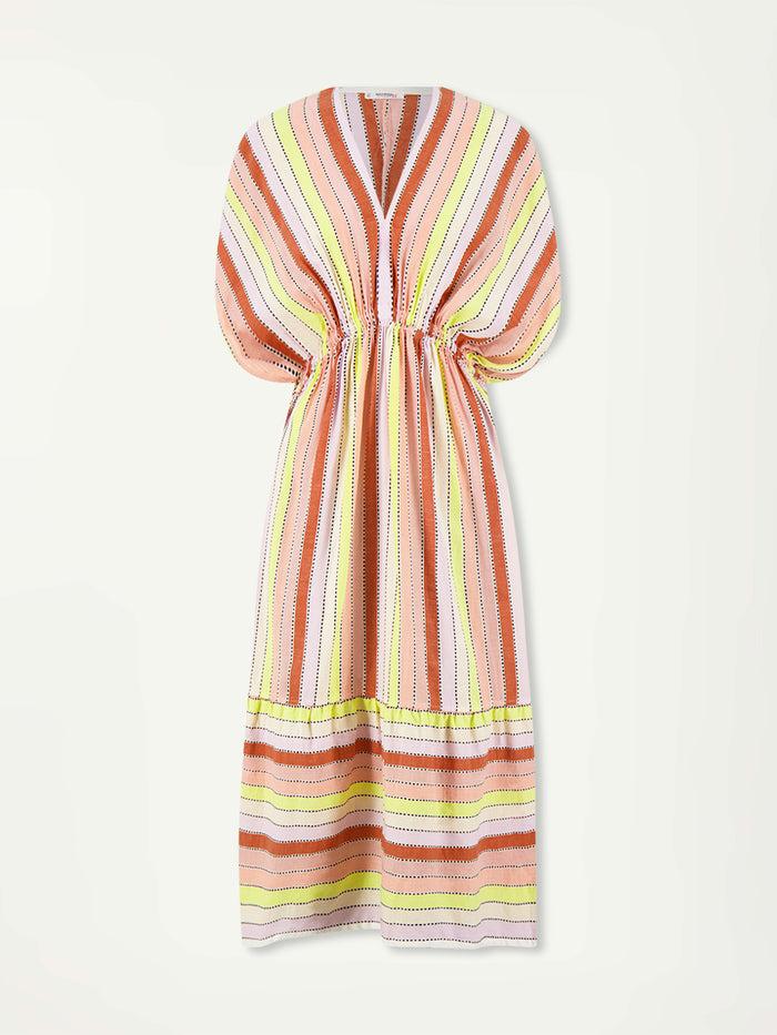 Lemlem LEILA | Plunge Dress Meskel Citron