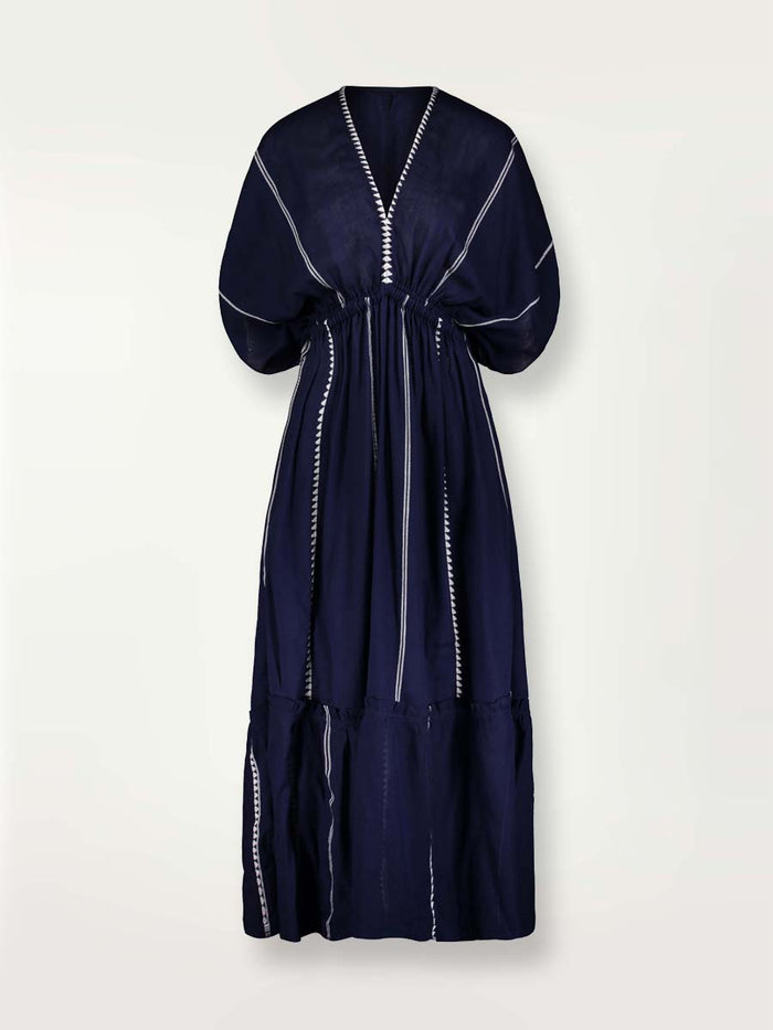 Lemlem LEILA | Plunge Dress Nunu Navy