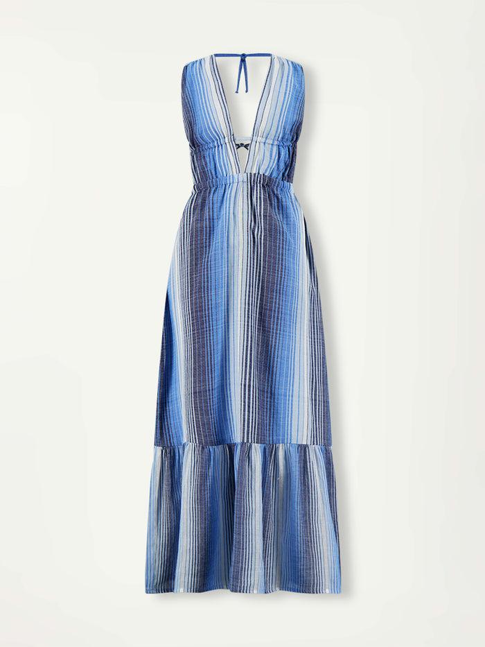 Lemlem LELISA | V Neck Dress Feven Blue