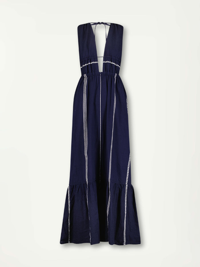 Lemlem LELISA | V Neck Dress Nunu Navy