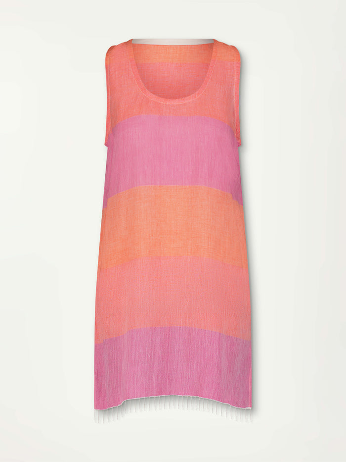 Lemlem MAHLET | Tank Dress Nefas Peach