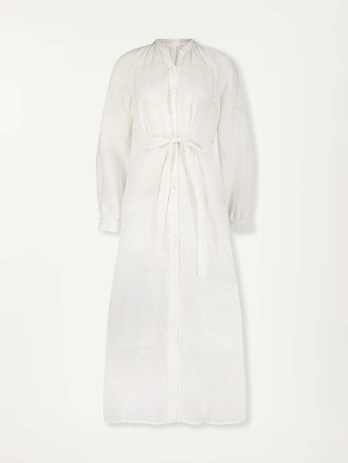 Lemlem MAKEDA | Button Up Dress Abira White
