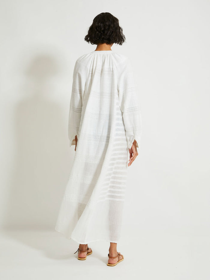 Lemlem MAKEDA | Button Up Dress Abira White
