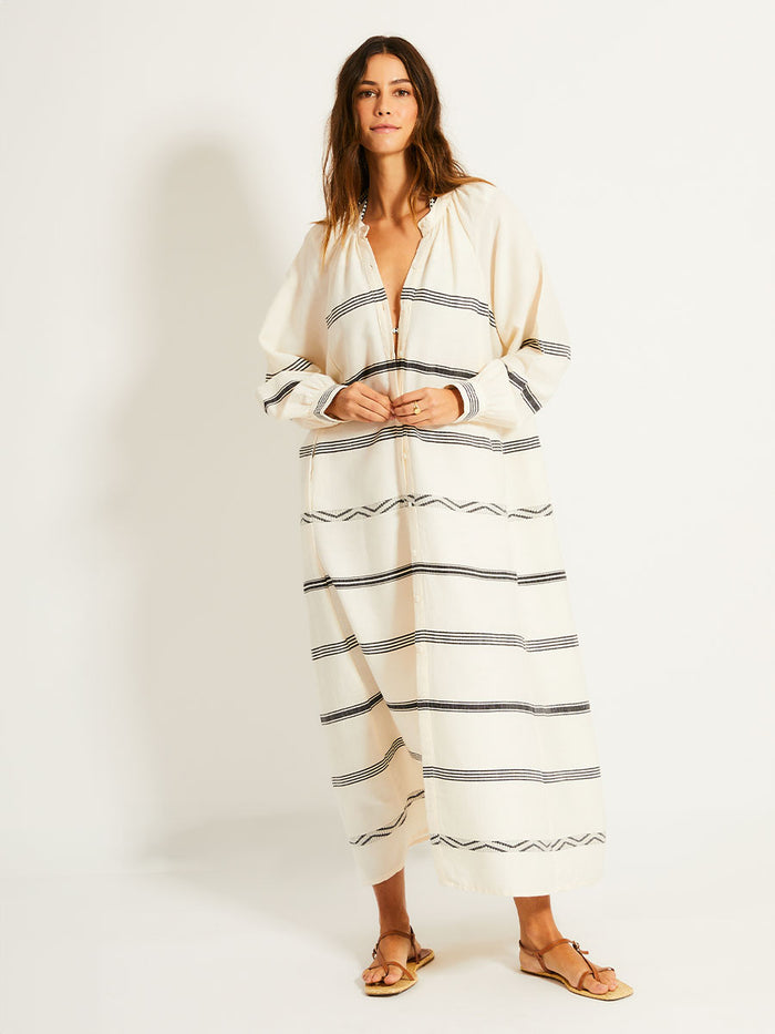 Lemlem MAKEDA | Button Up Dress Besela Vanilla