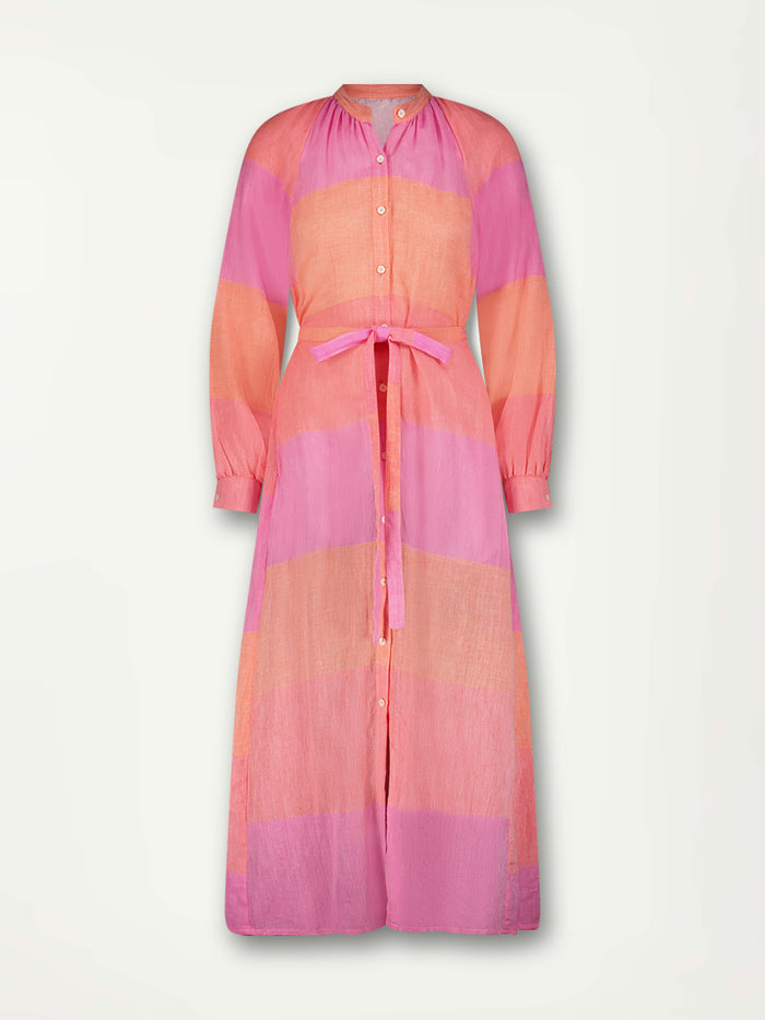 Lemlem MAKEDA | Button Up Dress Nefas Peach