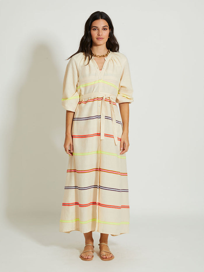 lemlem MAKEDA | Button Up Dress Niyoni Freesia