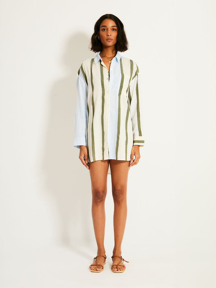 lemlem MARIAM | Shirt Dress Entoto Sage