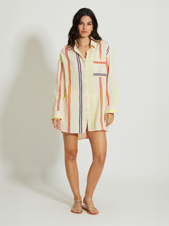 lemlem MARIAM | Shirt Dress Niyoni Freesia