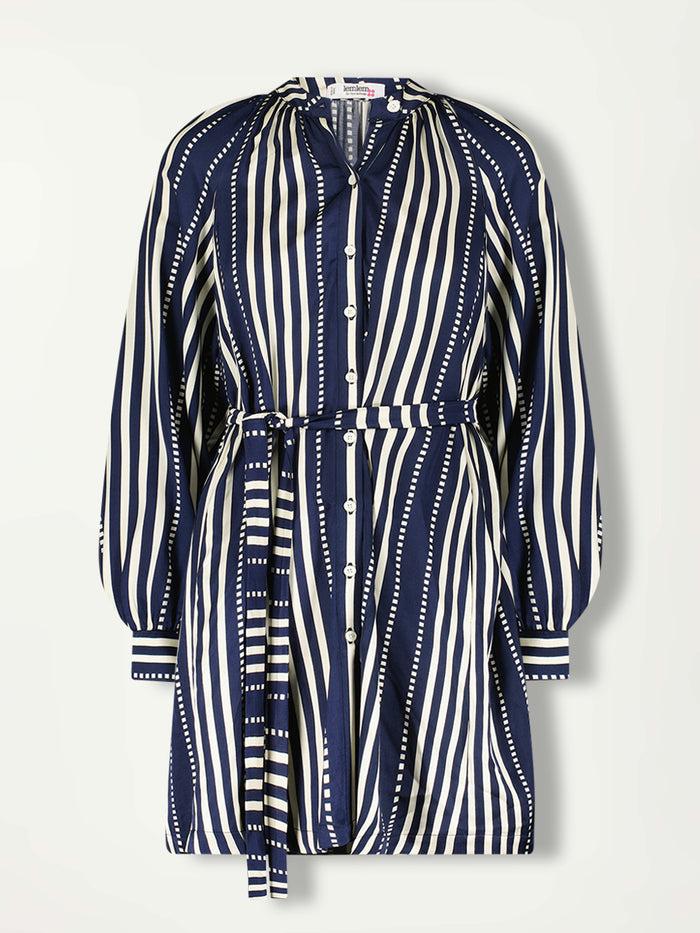 Lemlem MEAZA | Button Up Dress Eshe Navy