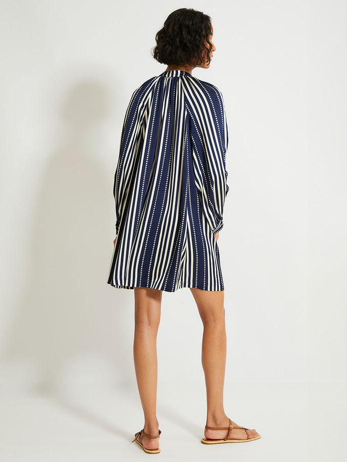 Lemlem MEAZA | Button Up Dress Eshe Navy