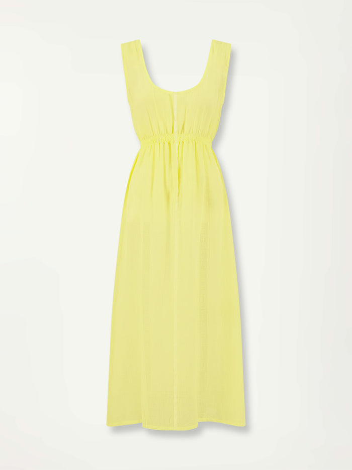 Lemlem MELAT | Scoop Neck Dress Nefas Yellow