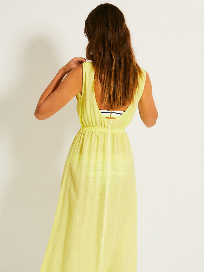 Lemlem MELAT | Scoop Neck Dress Nefas Yellow