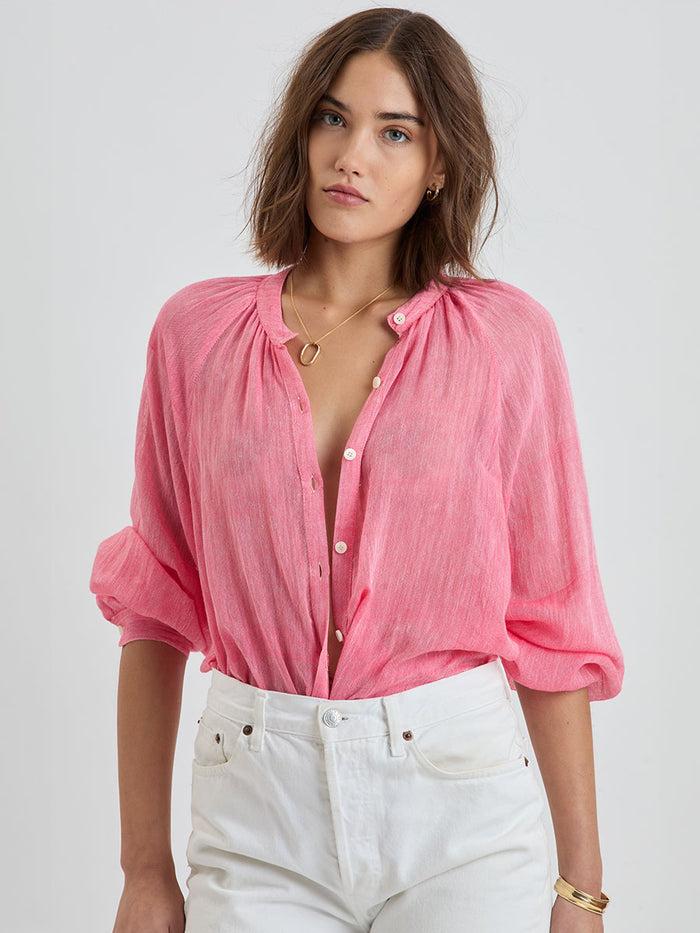 Lemlem MITA | Button Up Blouse Nefas Fragaria