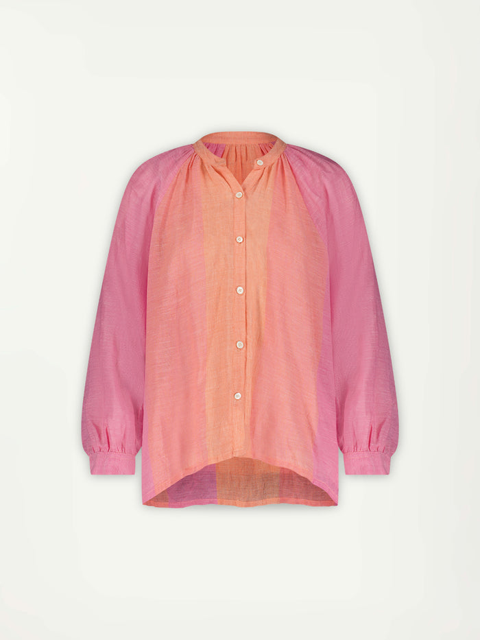 Lemlem MITA | Button Up Blouse Nefas Peach