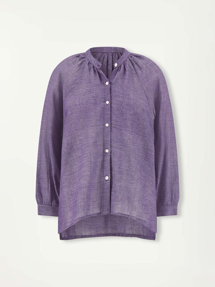 Lemlem MITA | Button Up Blouse Nefas Plum