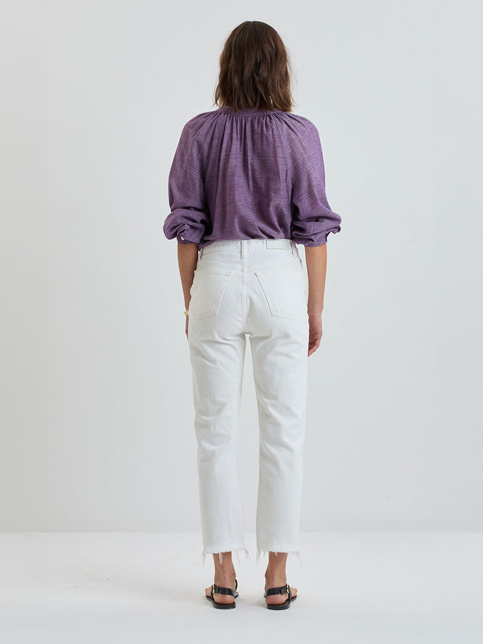 Lemlem MITA | Button Up Blouse Nefas Plum