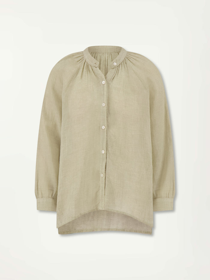 Lemlem MITA | Button Up Blouse Nefas Sage