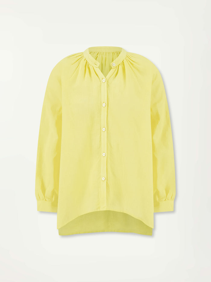 Lemlem MITA | Button Up Blouse Nefas Yellow