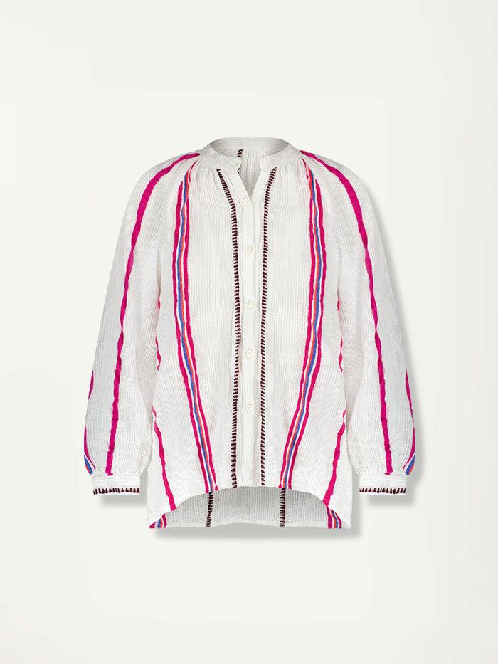 Lemlem MITA | Button Up Blouse Zelele Orchid