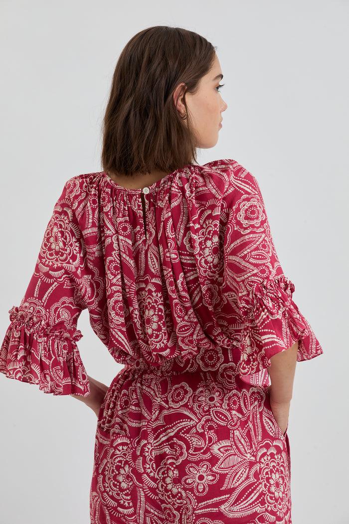 Lemlem MONIKA | Flowy Top Maraki Ruby