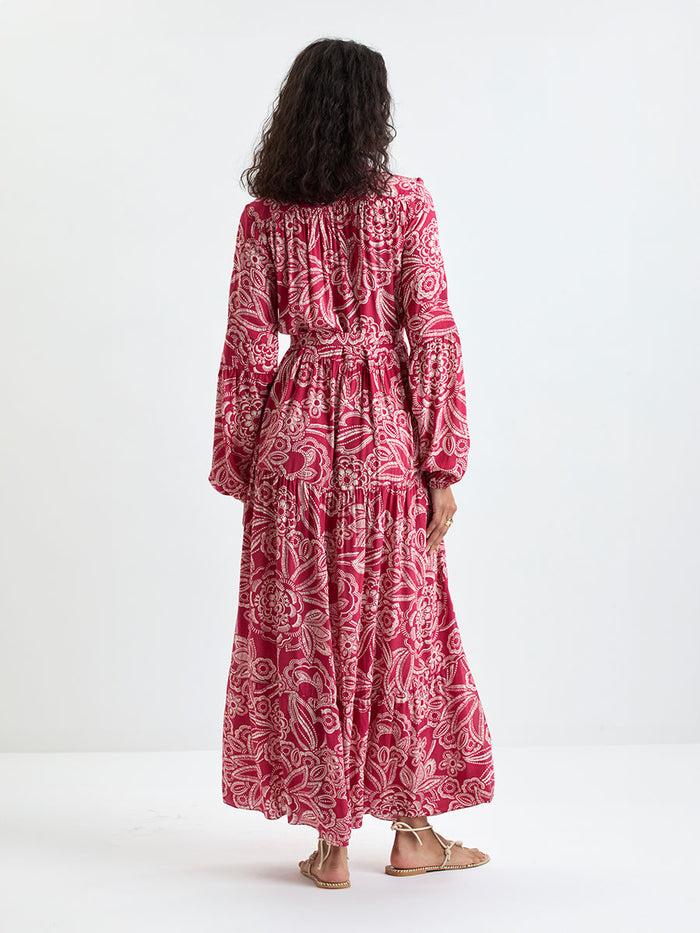 Lemlem NESANET | Peasant Dress Maraki Ruby