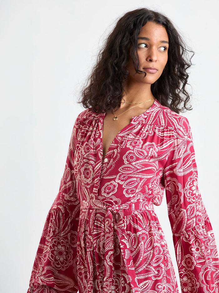 Lemlem NESANET | Peasant Dress Maraki Ruby