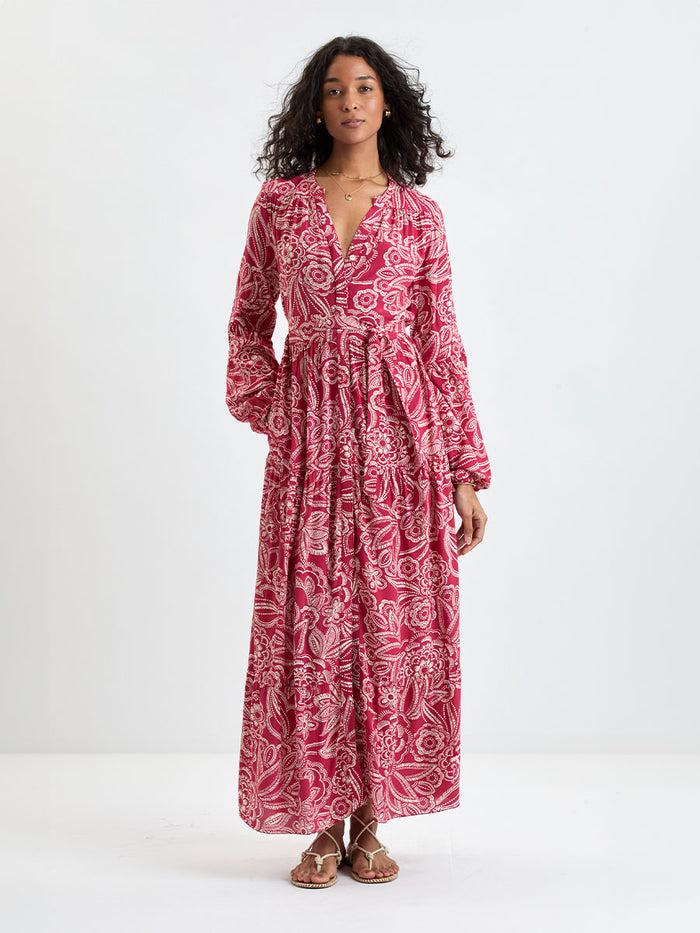 lemlem NESANET | Peasant Dress Maraki Ruby
